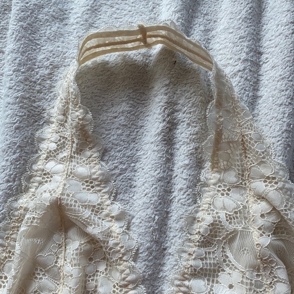 Free People Cream Halter Lace Bralette - Picture 4 of 7